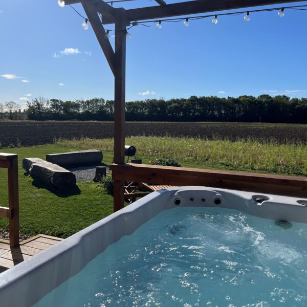 Wold Escapes Jolly Glamping Hot Tub View