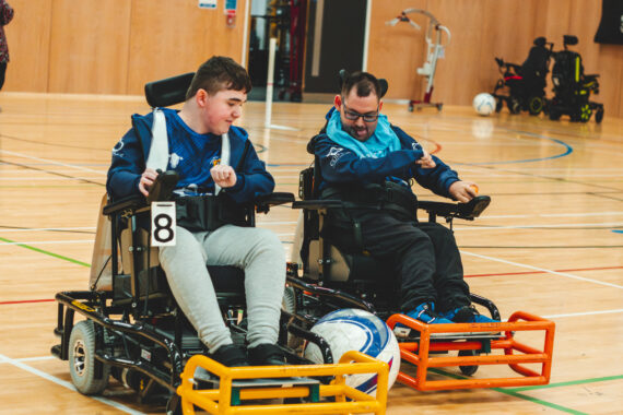 JSR Farms supporting Electric Eels Powerchair Football Club 