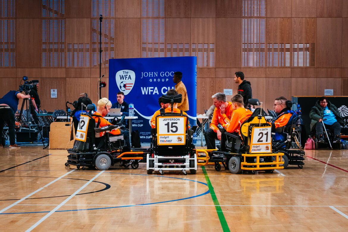 JSR Farms supporting Electric Eels Powerchair Football Club 