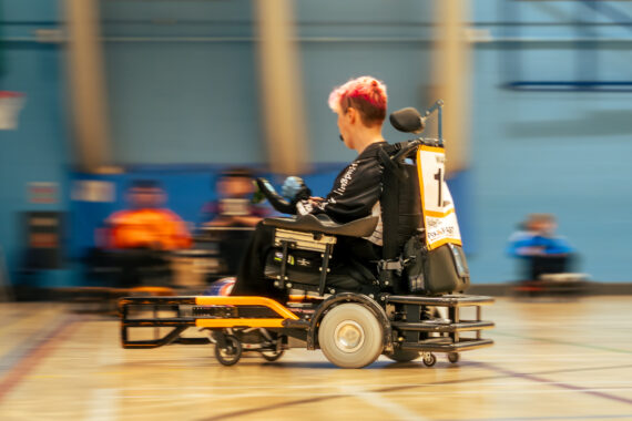 JSR Farms supporting Electric Eels Powerchair Football Club 